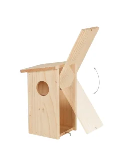Nistkasten in Natur - (B)15 x (H)25,5 x (T)16 cm