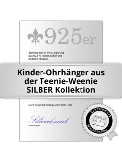 Ohrhänger in 925er Sterling Silber, Zirkonia ca. 2,1cm