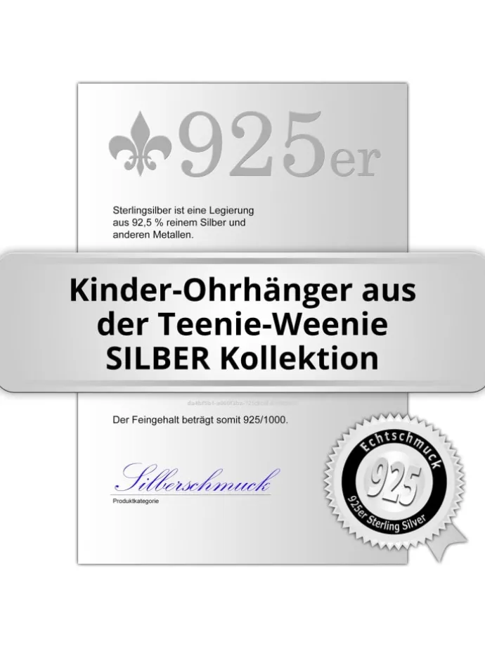 Ohrhänger in 925er Sterling Silber, Zirkonia ca. 2,1cm