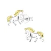 Ohrringe, Ohrstecker PFERD in 925 Sterling Silber, 2-tlg.