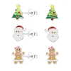 Ohrringe, Ohrstecker-Set WEIHNACHTEN in 925 Sterling Silber, 6-tlg.