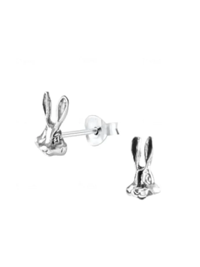 Ohrstecker HASE in 925 Sterling Silber, 2-tlg.