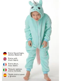 Onesie Kostüm in Türkis