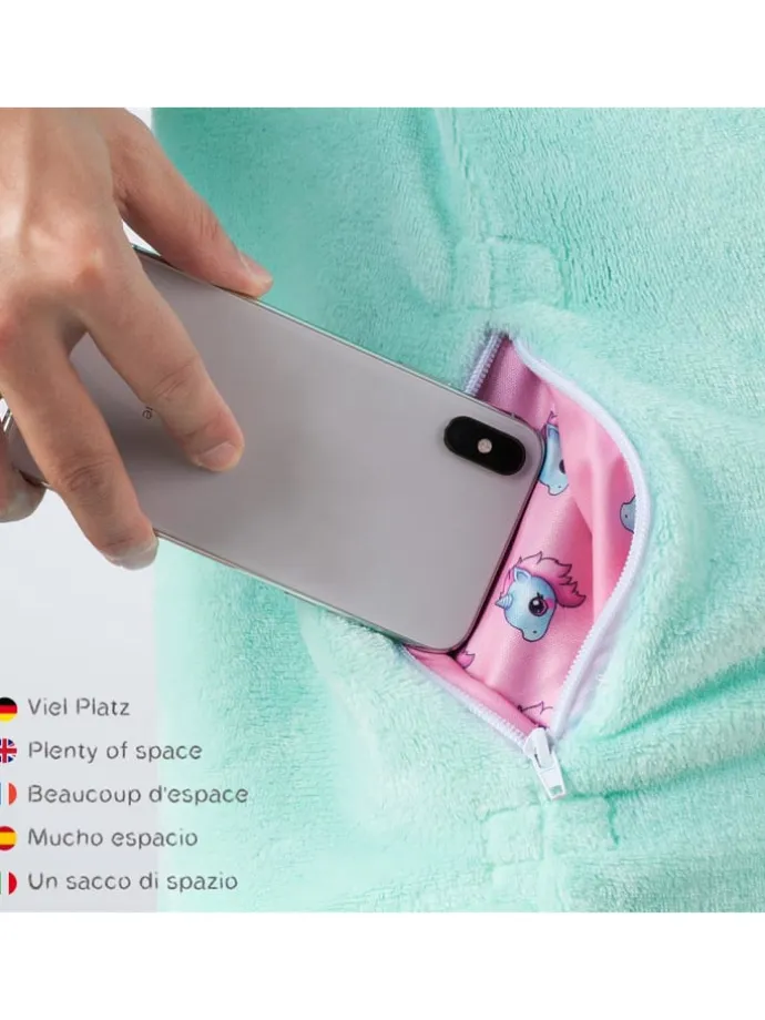 Onesie Kostüm in Türkis