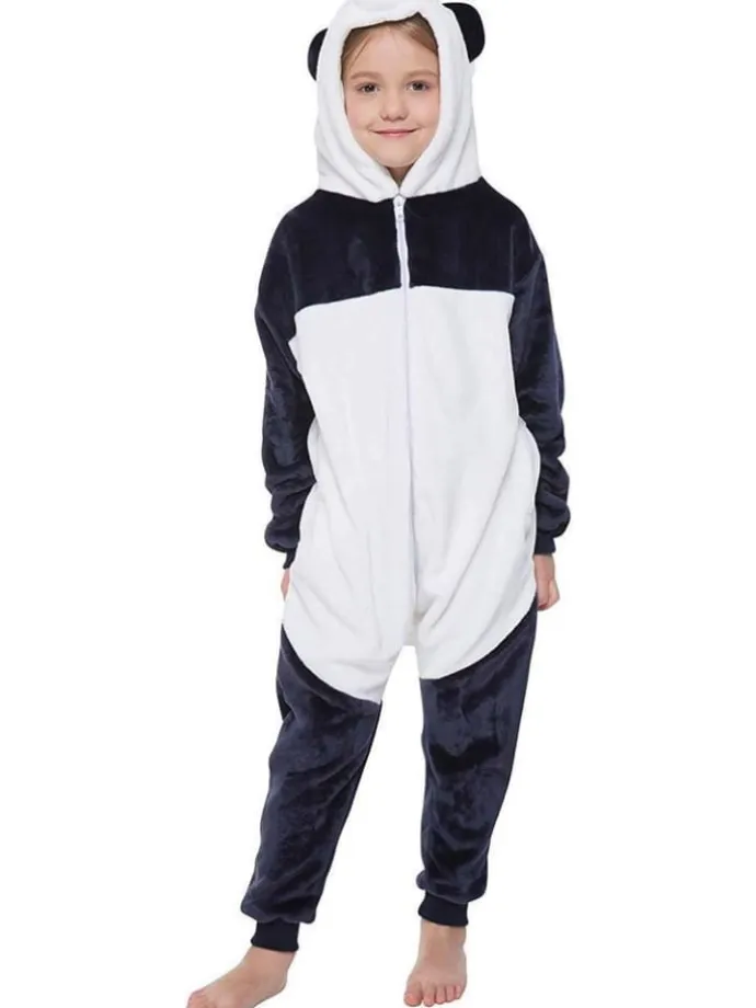 Onesie Kostüm in Weiß/grau