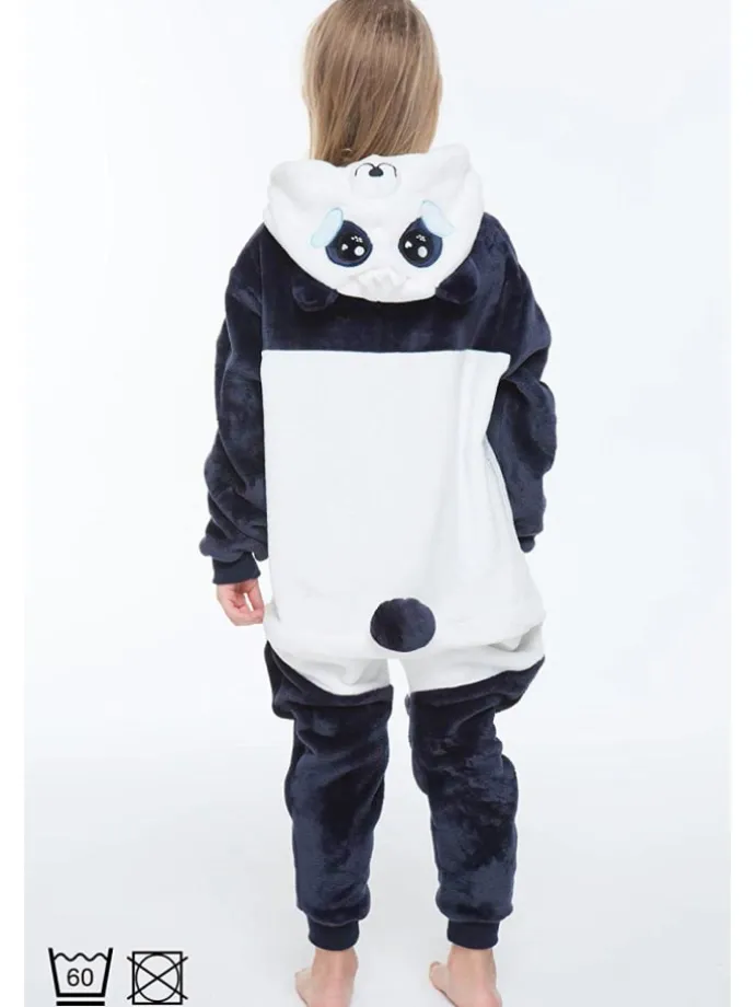 Onesie Kostüm in Weiß/grau