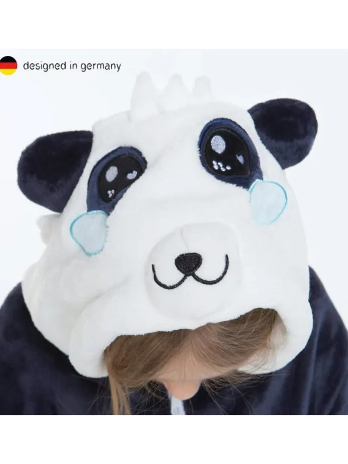 Onesie Kostüm in Weiß/grau