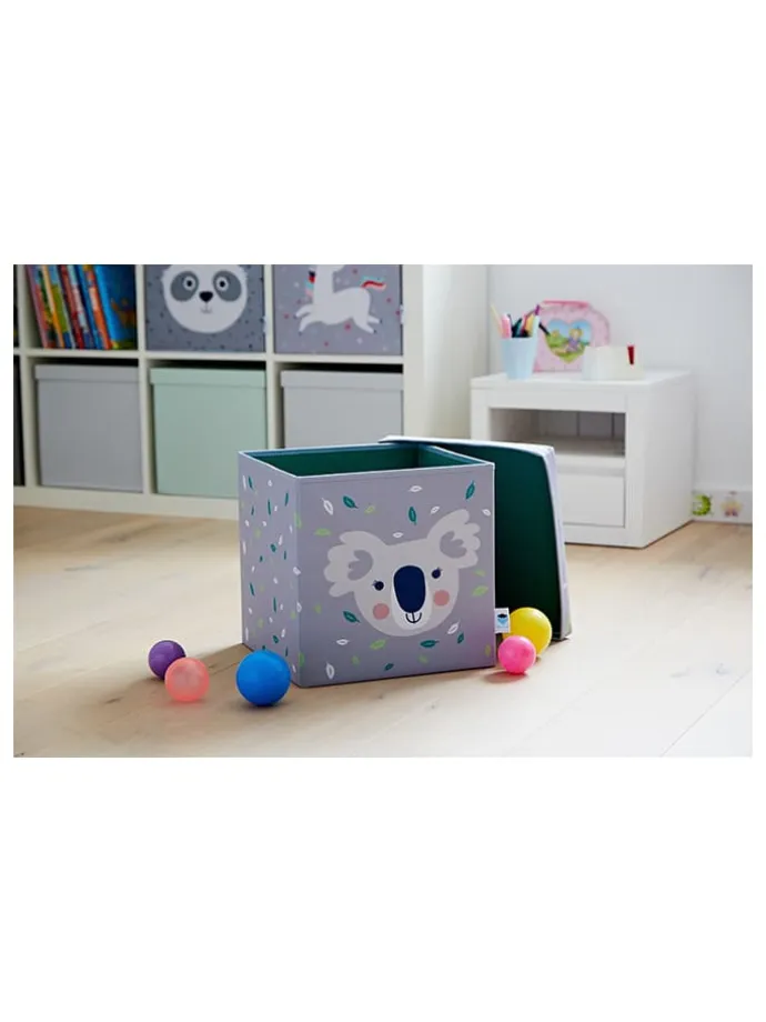Ordnungsbox "Koala" in Grau - (B)33 x (H)33 x (T)33 cm