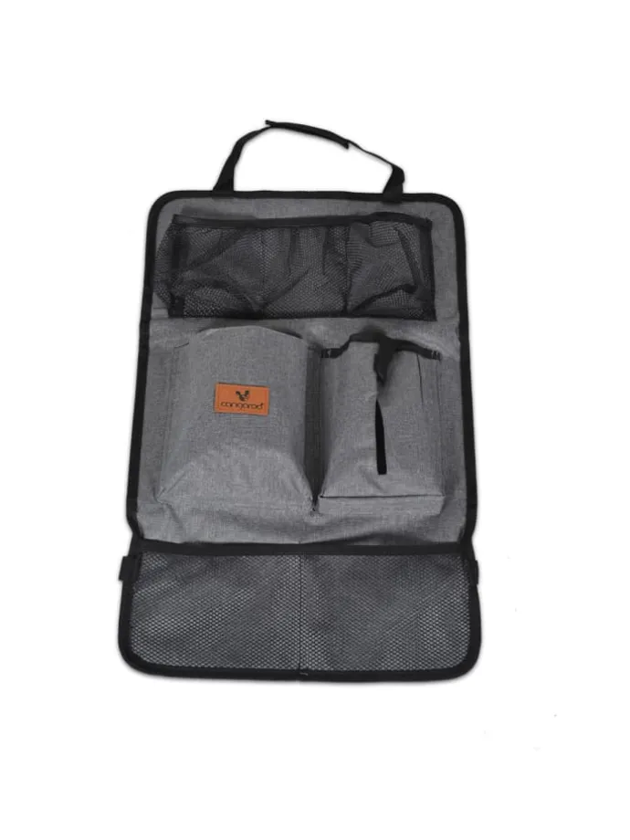 Organizer für Auto mit Taschen in grau