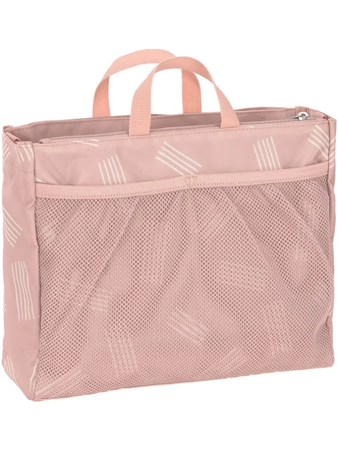 Organizer-Tasche "Soft Stripes" in Rosa - (B)30 x (H)24 x (T)10 cm