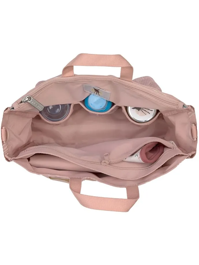 Organizer-Tasche "Soft Stripes" in Rosa - (B)30 x (H)24 x (T)10 cm