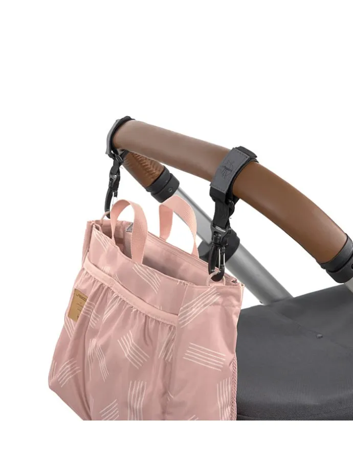 Organizer-Tasche "Soft Stripes" in Rosa - (B)30 x (H)24 x (T)10 cm