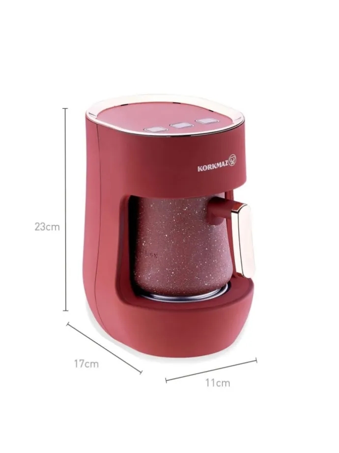 Otantik Kaffeemaschine 700W ideal für türkischen Kaffee & heiße Milch in Rosa