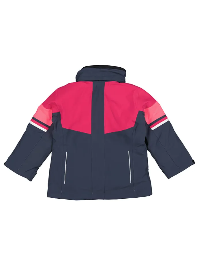 Outdoorjacke in Dunkelblau/ Pink