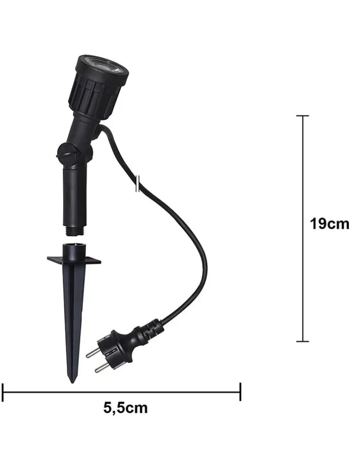 Outdoor-Spot-Licht "Fixture" in Schwarz
