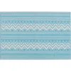 Outdoorteppich NAGPUR in Blau/Weiß - (W) 120 x (H) 0.5 x (L) 180 cm