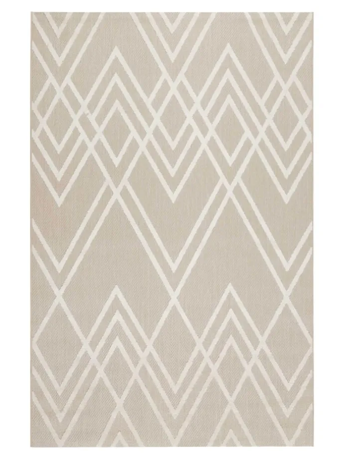 Outdoorteppich Rave in beige, weiss