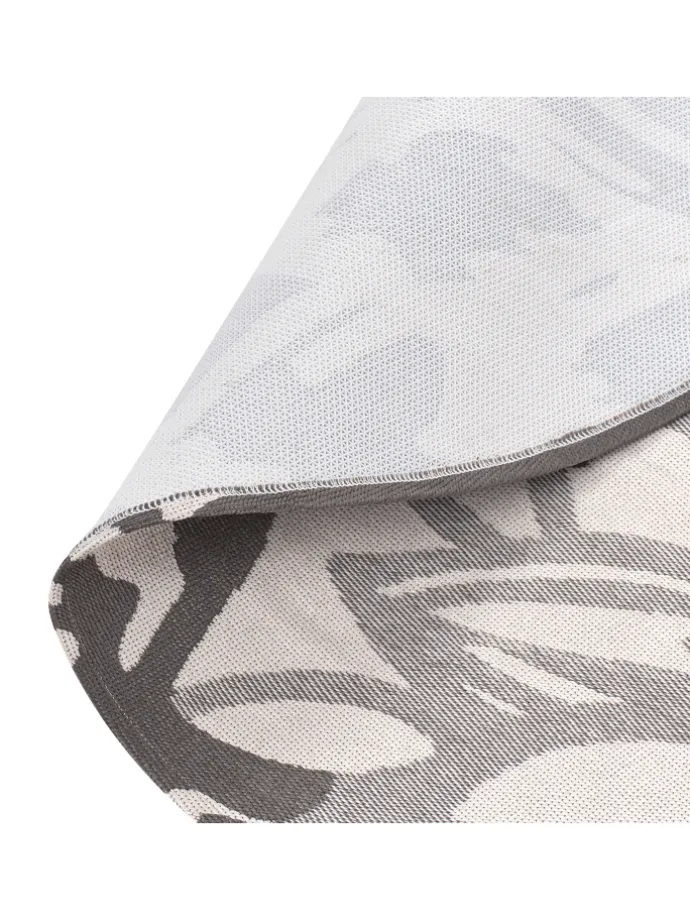 Outdoorteppich SOLAPUR in Grau/Beige - (W) 120 x (L) 120 cm