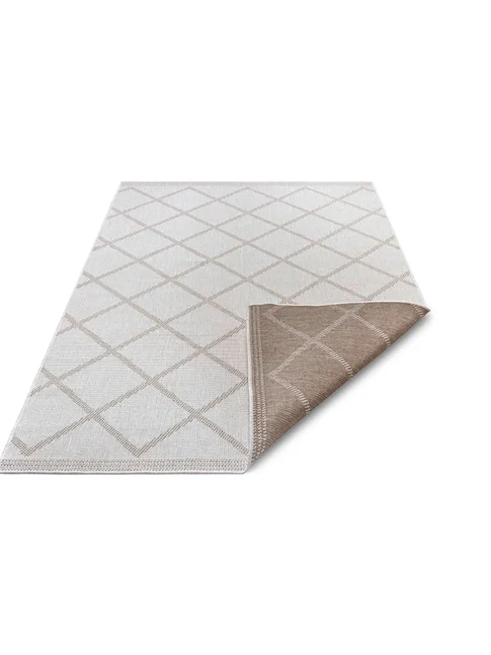 Outdoor-Wendeteppich "Corsica" in Creme/ Hellbraun