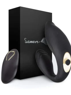 Paar-Vibrator mit Fernbedienung in schwarz