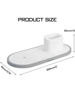 2Pace® 3 in 1 QI Charger 10W Ladegerät Ladestation für Apple Watch iPhone 12
