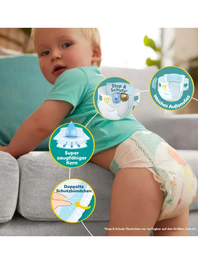 Pampers Baby-Dry Größe 5, 174 Windeln, 11kg-16kg