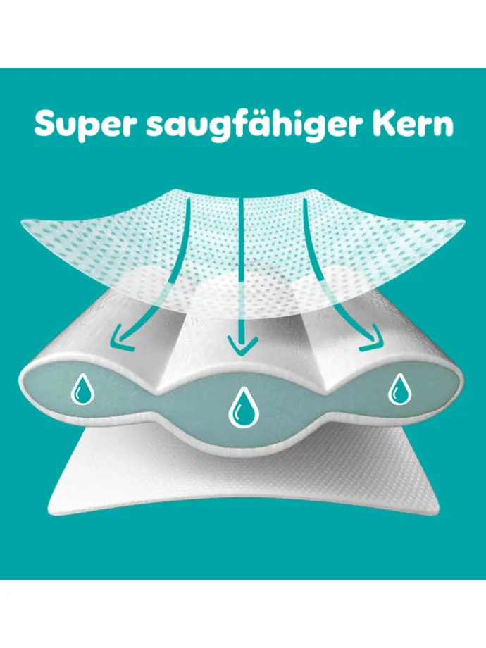Pampers Baby-Dry Größe 3, 222 Windeln, 6kg-10kg