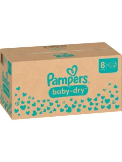 Pampers Baby-Dry Größe 8, 120 Windeln, 17kg+