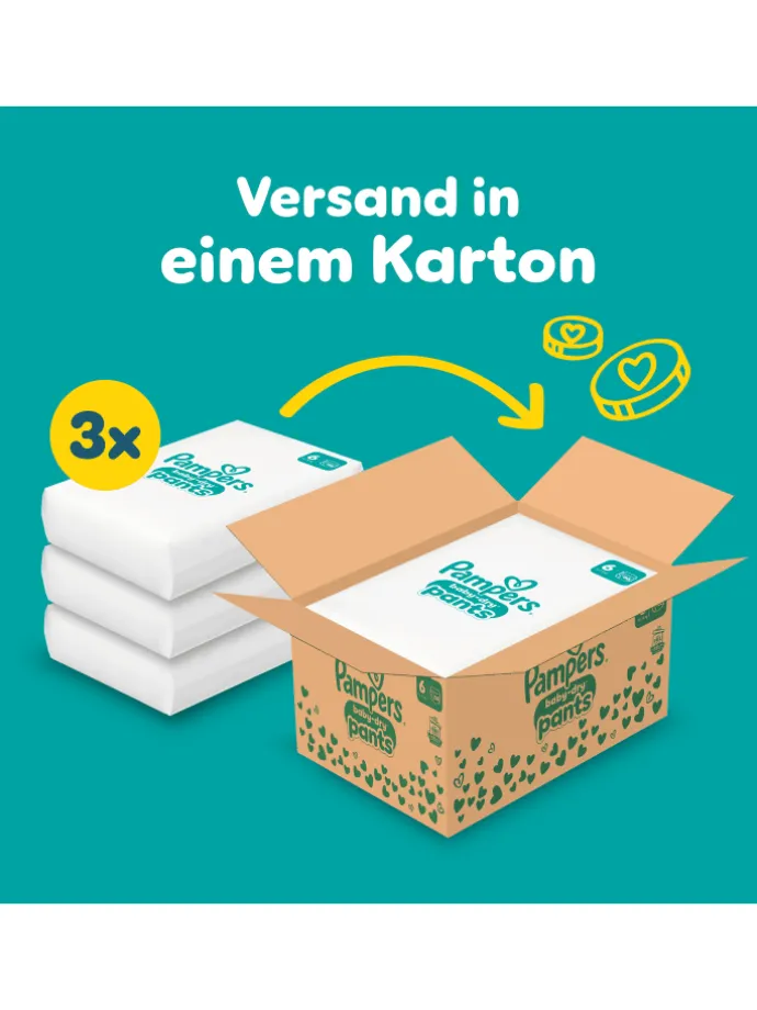 Pampers Baby-Dry Pants Größe 6, 138 Windeln, 13kg-19kg