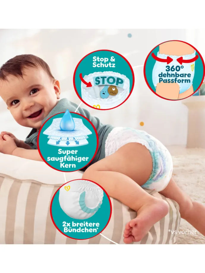 Pampers Baby-Dry Pants Größe 6, 138 Windeln, 13kg-19kg