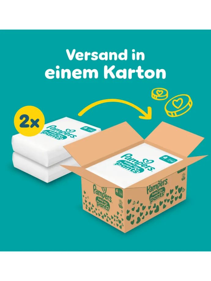 Pampers Baby-Dry Pants Größe 4, 180 Windeln, 9kg-15kg