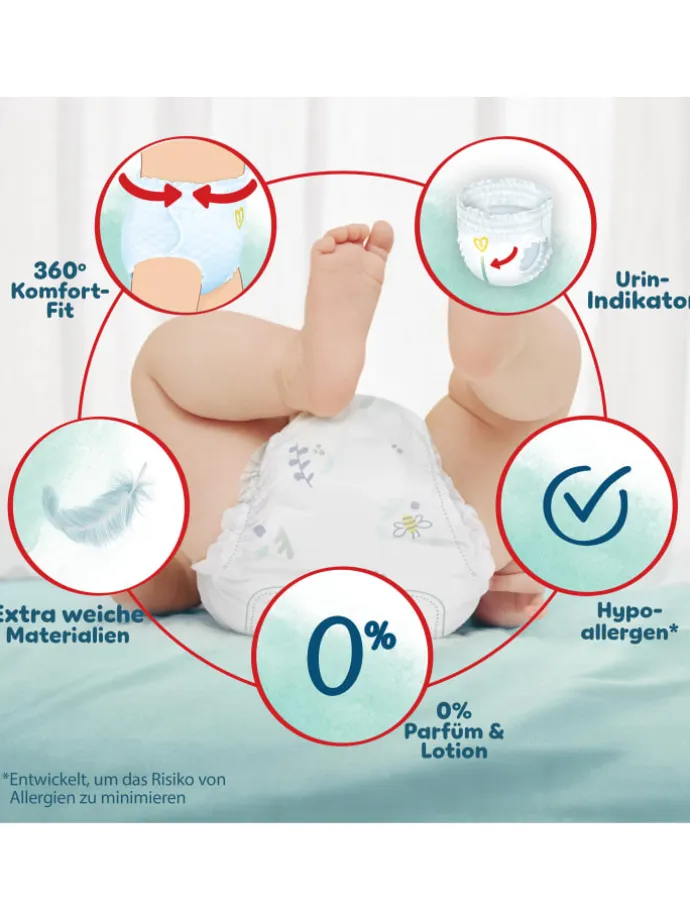 Pampers Harmonie Pants Größe 6, 132 Höschenwindeln, 15kg+