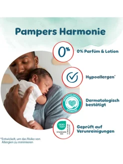 Pampers Harmonie Pants Größe 6, 132 Höschenwindeln, 15kg+