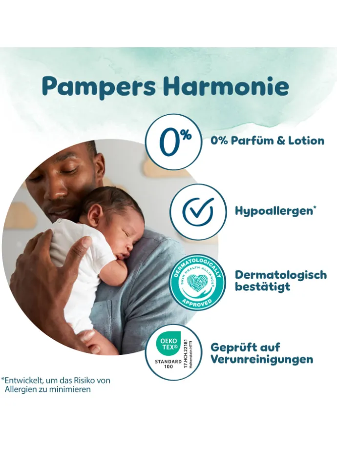 Pampers Harmonie Windeln Größe 2, 204 Windeln, 4kg-8kg