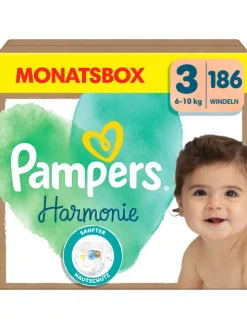 Pampers Harmonie Windeln Größe 3, 186 Windeln, 6kg-10kg