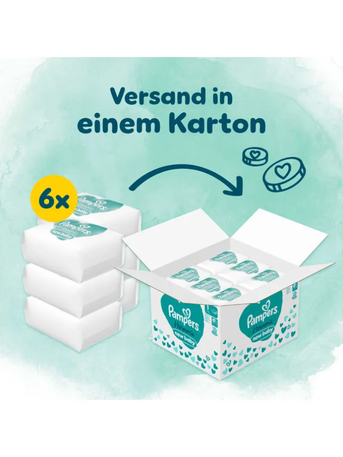 Pampers Harmonie Windeln Größe 1, 180 Windeln, 2kg-5kg