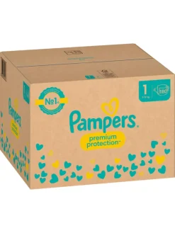 Pampers Premium Protection Größe 1, 180 Windeln, 2kg-5kg