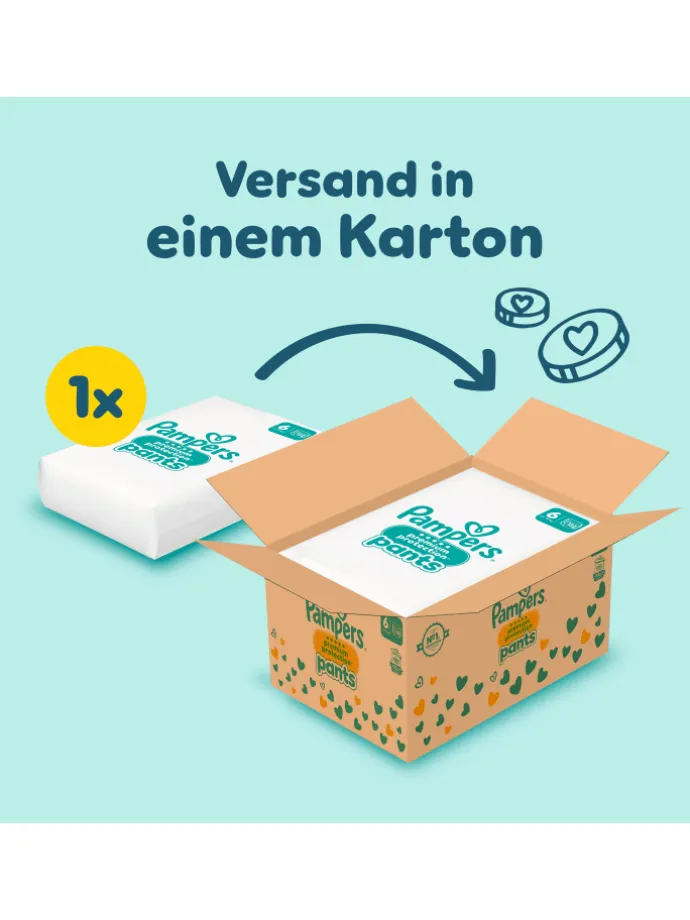 Pampers Premium Protection Pants Größe 6, 132 Windeln, 13kg-19kg