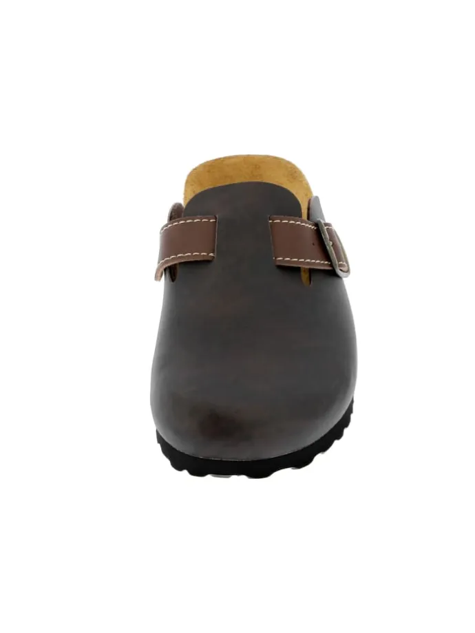 Pantolette "Bioline Clog" in Braun