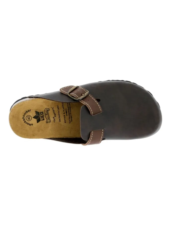 Pantolette "Bioline Clog" in Braun