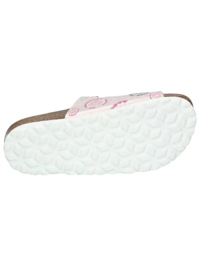 Pantolette "Bioline Flower Kids" in Rosa