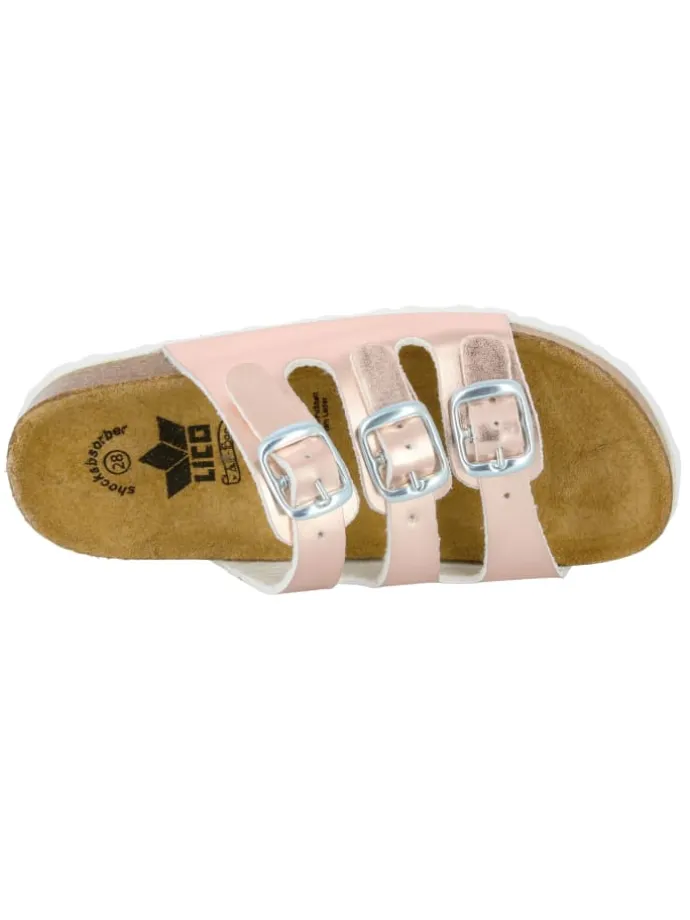 Pantolette "Bioline Kids Shine" in Rosa