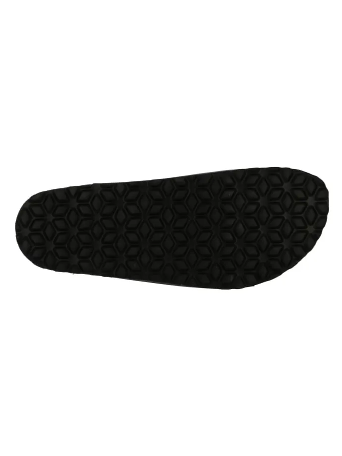 Pantolette "Bioline Print" in Schwarz