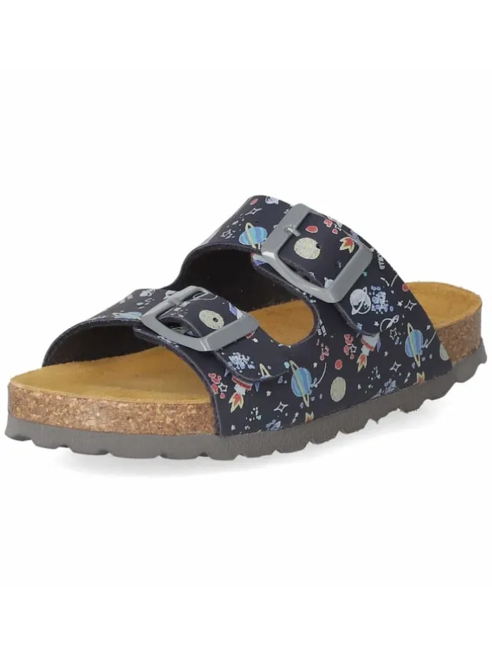 Pantolette in blau