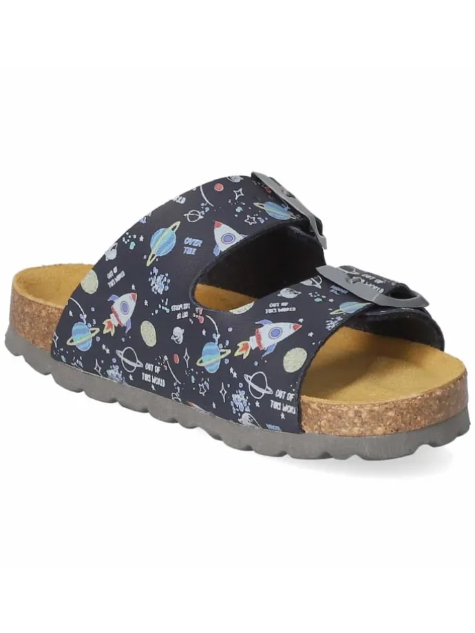 Pantolette in blau