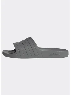 Pantoletten "Adilette Aqua" in Grau