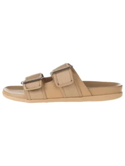 Pantoletten in Beige