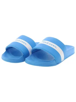 Pantoletten in Blau
