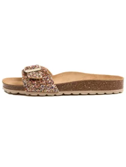Pantoletten in Gold