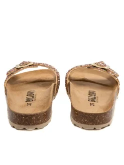 Pantoletten in Gold
